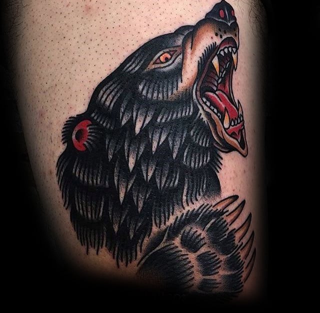 tatuagem garra arranhao urso 150