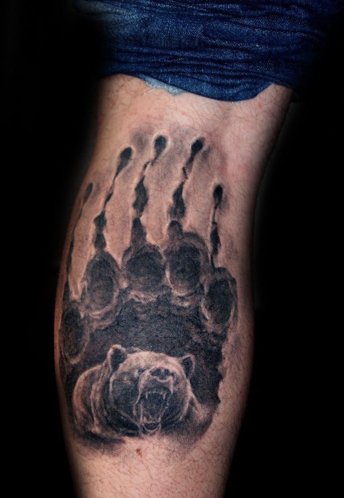 tatuagem garra arranhao urso 20