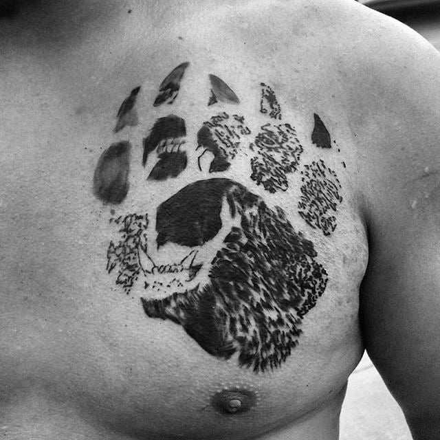 tatuagem garra arranhao urso 22