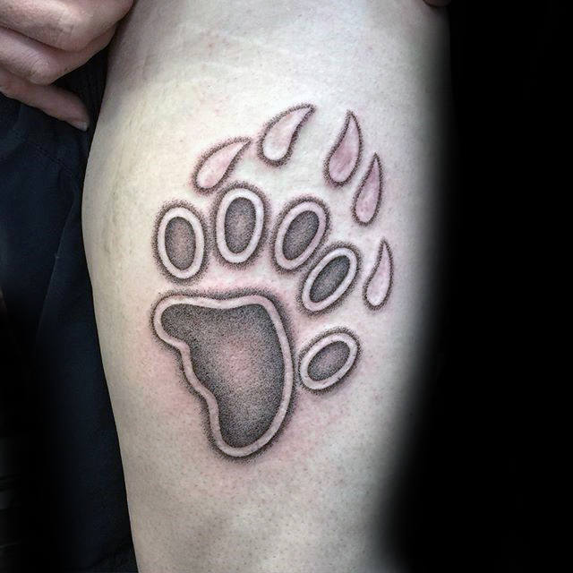 tatuagem garra arranhao urso 40
