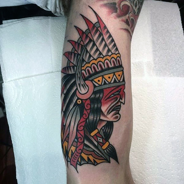 tatuagem indio americano 01182