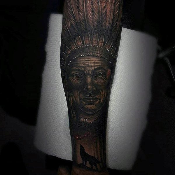 tatuagem indio americano 21116