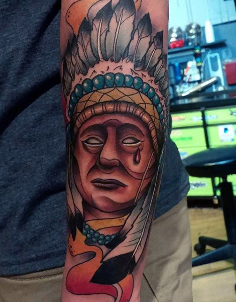 tatuagem indio americano 26984
