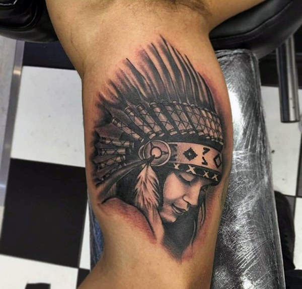 tatuagem indio americano 29768