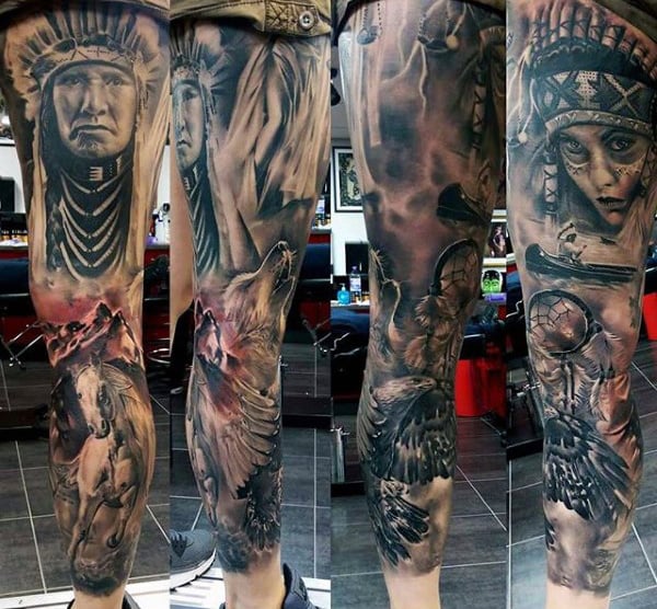 tatuagem indio americano 30962