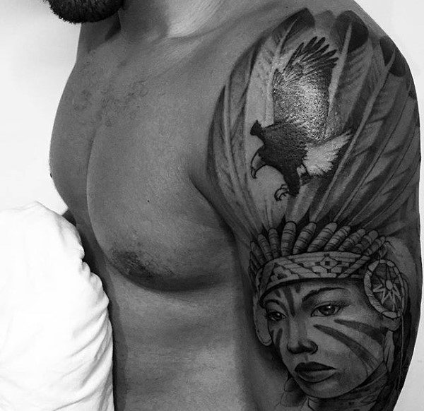 tatuagem indio americano 36134