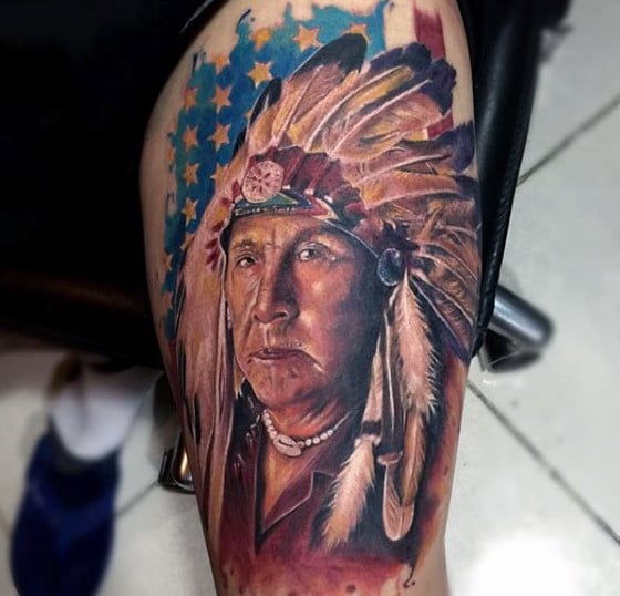 tatuagem indio americano 7712