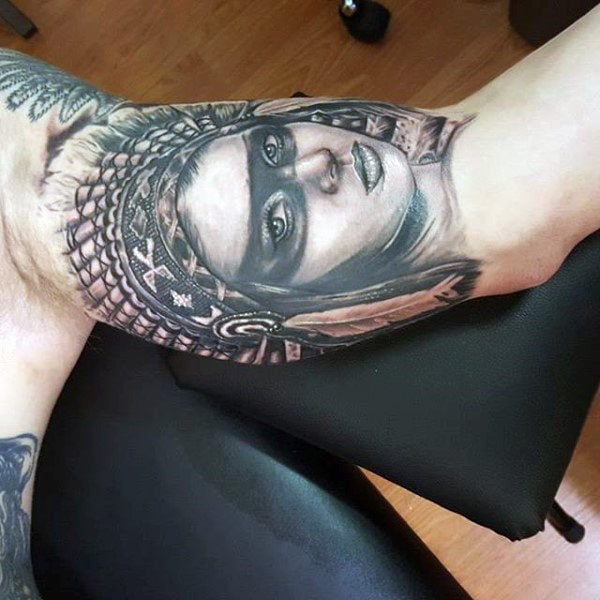 tatuagem indio americano 9304