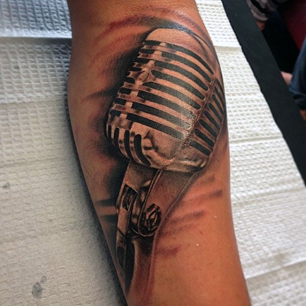 tatuagem microfone 14