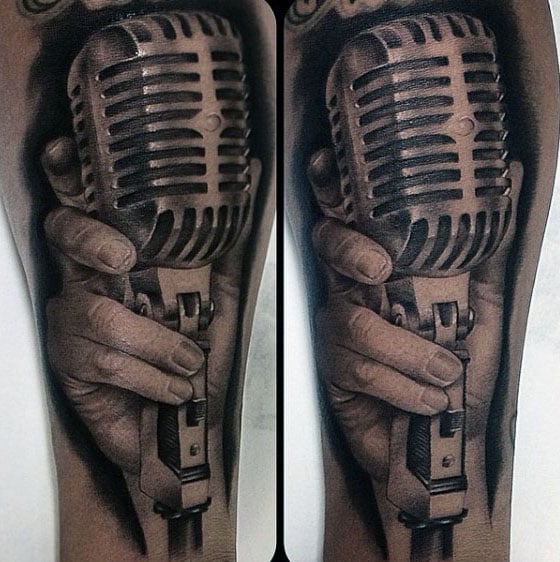 tatuagem microfone 140