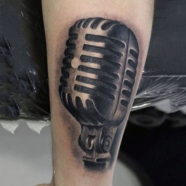 tatuagem microfone 20
