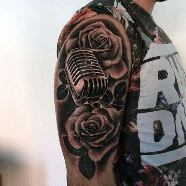 tatuagem microfone 28