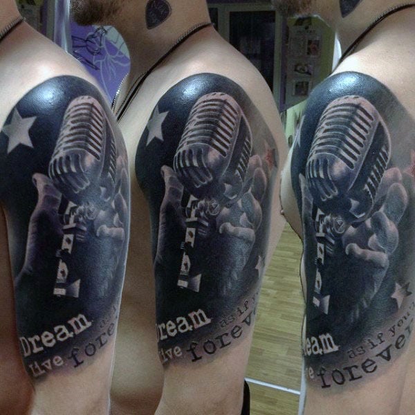 tatuagem microfone 40