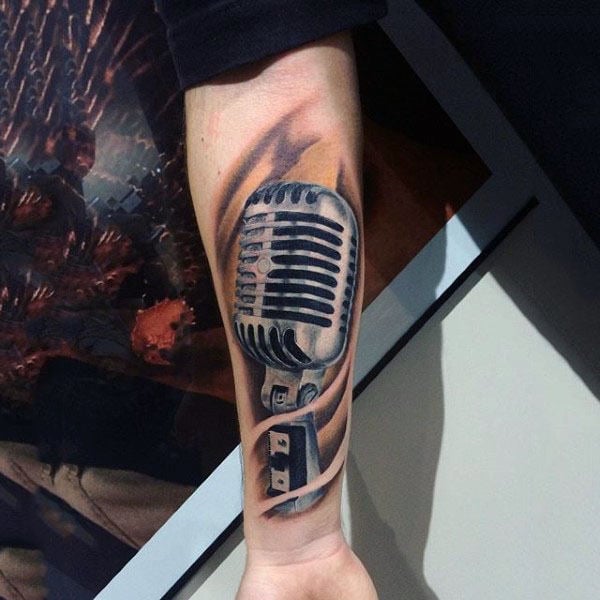 tatuagem microfone 46