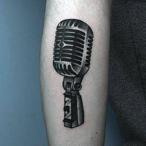 tatuagem microfone 88