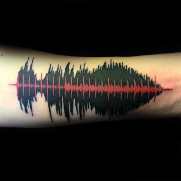 tatuagem ondas sonoras 34