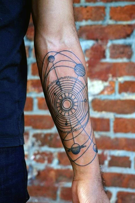 tatuagem sistema solar 101