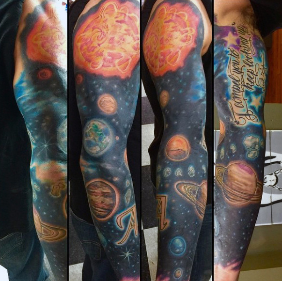 tatuagem sistema solar 105