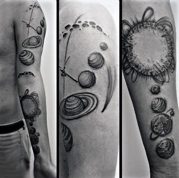 tatuagem sistema solar 109