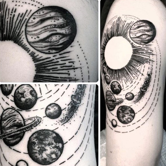 tatuagem sistema solar 121