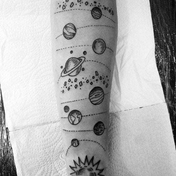 tatuagem sistema solar 125