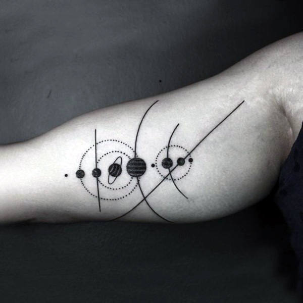 tatuagem sistema solar 17