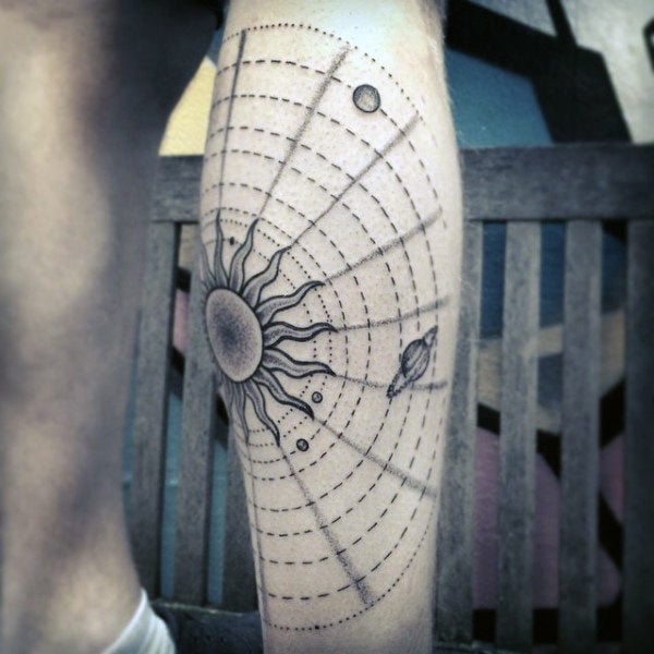 tatuagem sistema solar 21
