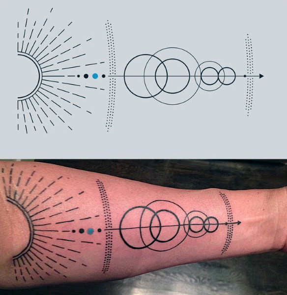 tatuagem sistema solar 37