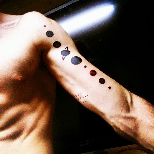 tatuagem sistema solar 45
