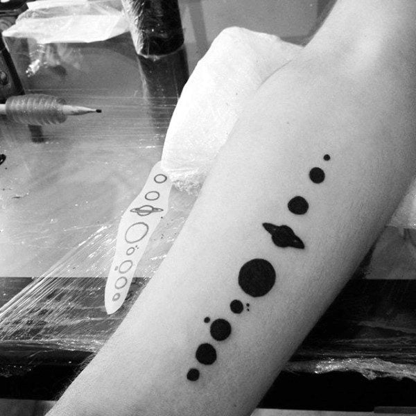 tatuagem sistema solar 65
