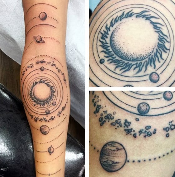 tatuagem sistema solar 69