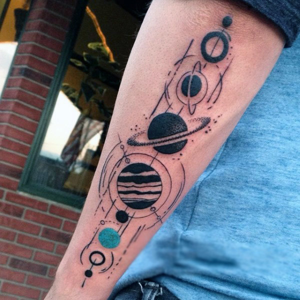 tatuagem sistema solar 81