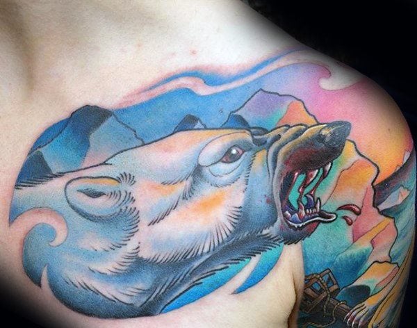 tatuagem urso polar 56