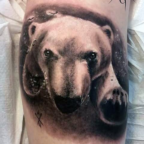 tatuagem urso polar 74
