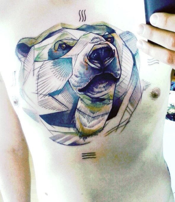 tatuagem urso polar 88