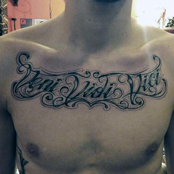 Verani Tattoo - Veni, vidi, vici é uma expressão em latim que significa em  português Vim, vi e venci. Nasceu a partir de uma carta em que o  imperador romano Júlio César