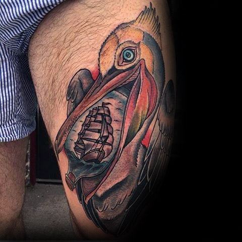 tatuagem pelicano 11225
