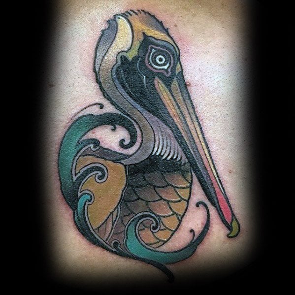 tatuagem pelicano 12134