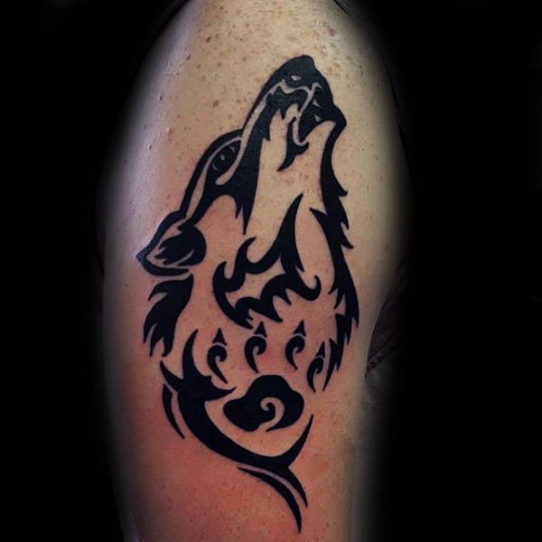 tatuagem lobo tribal 87