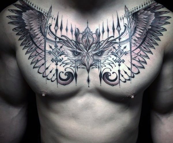 tatuagem aguia peito 03