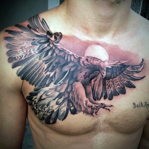 tatuagem aguia peito 13