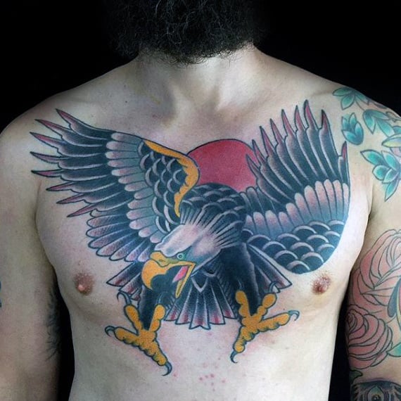 tatuagem aguia peito 143