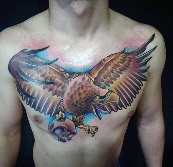 tatuagem aguia peito 149