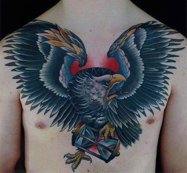 tatuagem aguia peito 21