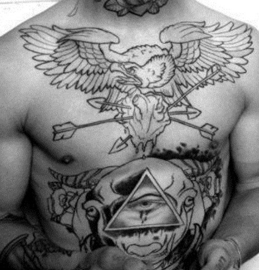 tatuagem aguia peito 23