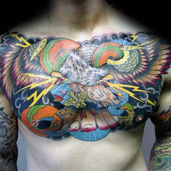 tatuagem aguia peito 39