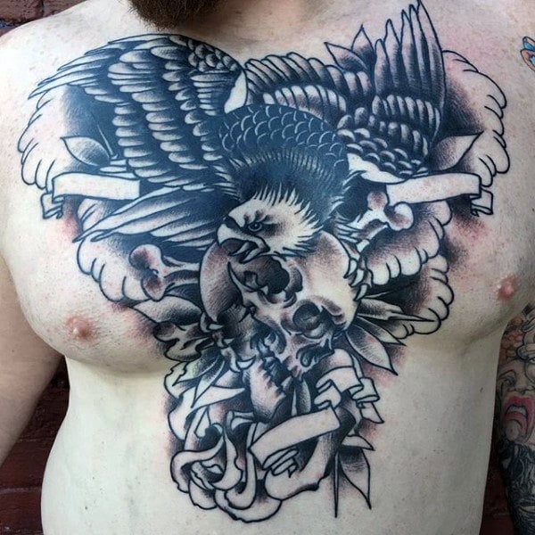 tatuagem aguia peito 43
