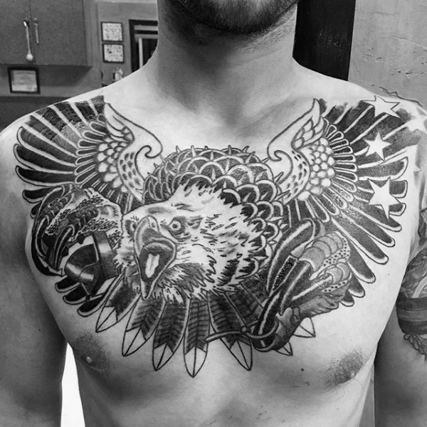 tatuagem aguia peito 57