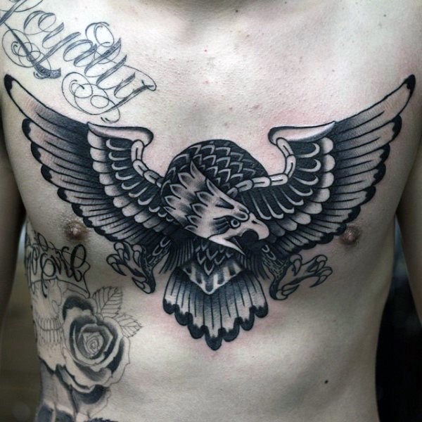 tatuagem aguia peito 95