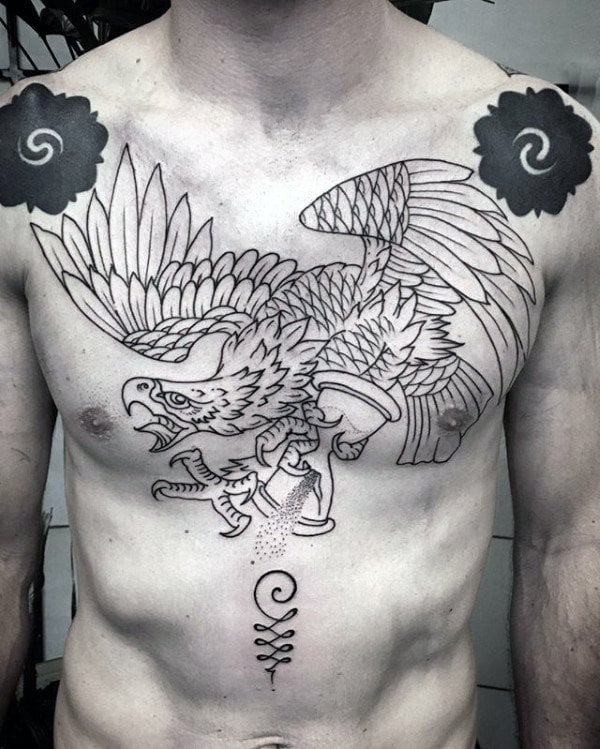 tatuagem aguia peito 97